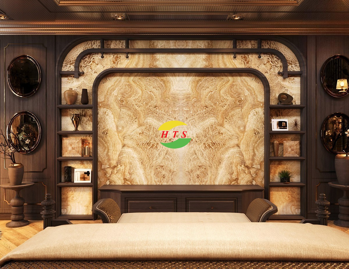 tranh đá vân mây đối xứng